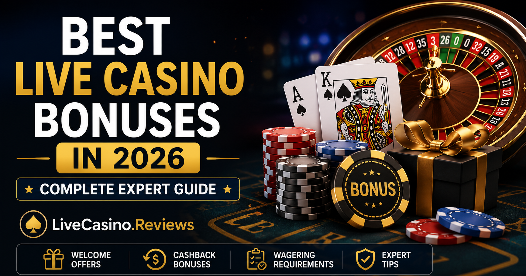 The Ultimate Guide to Live Casino Bonuses titulbilde